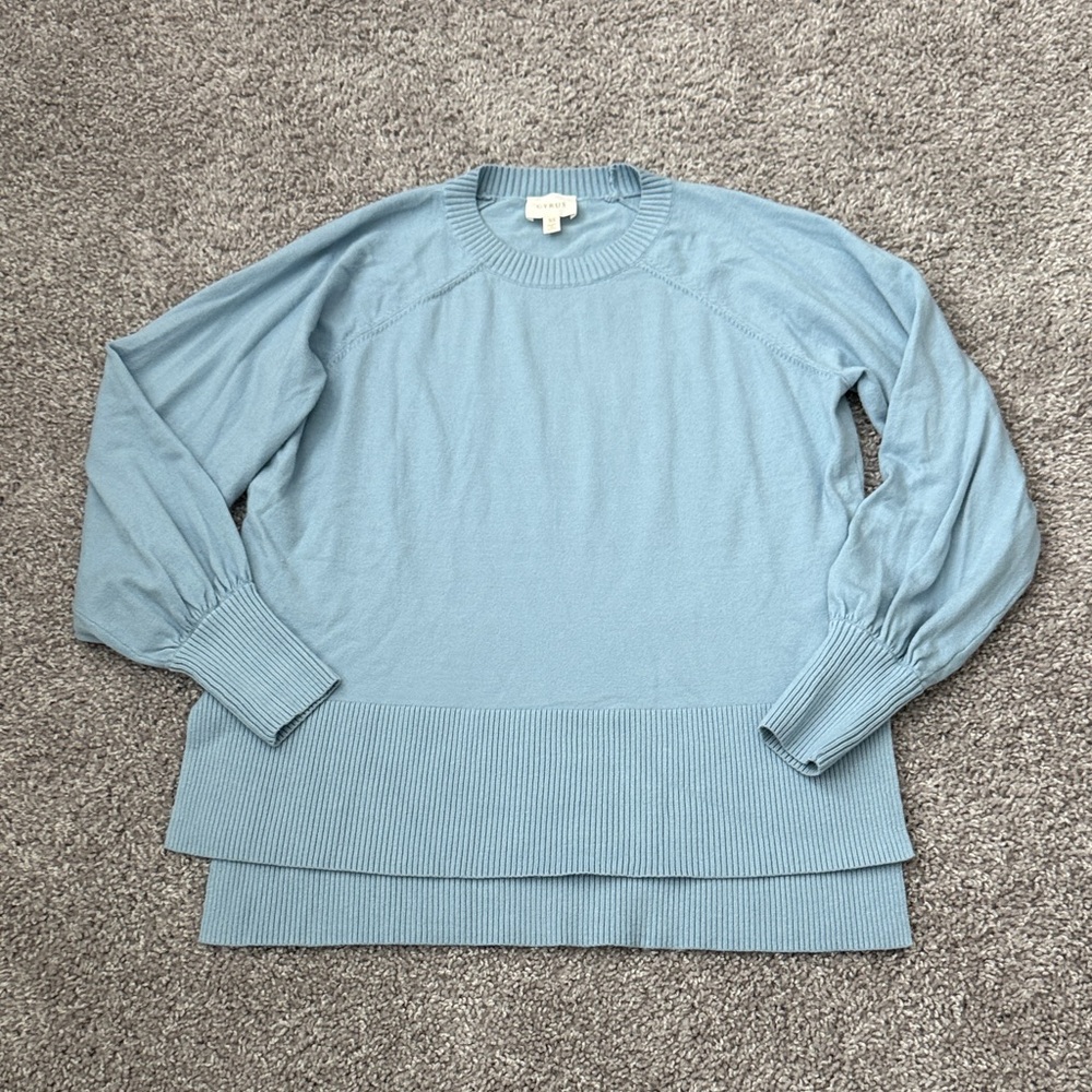 Cyrus Women’s Sky Blue Long Sleeve Sweater - Size XS